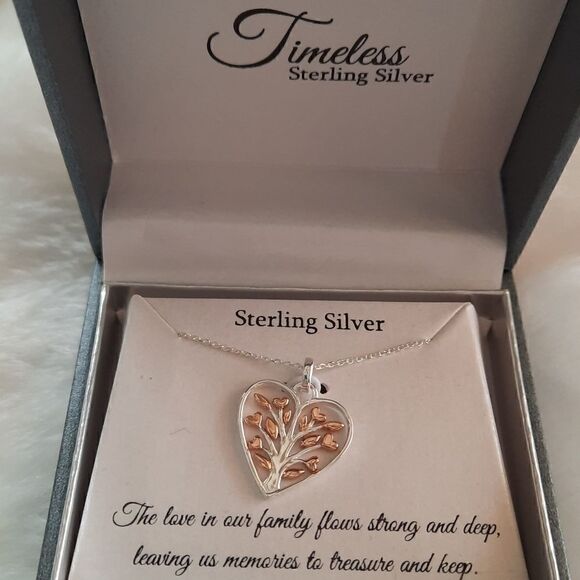NWT Sterling Silver Tree of Life  Necklace - Picture 3 of 4